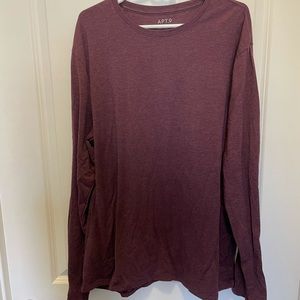 Men’s Maroon Long Sleeve Shirt